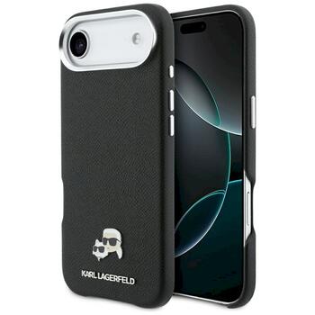 Case Karl Lagerfeld Karl & Choupette Head Pins Saffiano MagSafe Защитный чехол для iPhone Air / чёрный (KLHMP17M6PFKCLK)