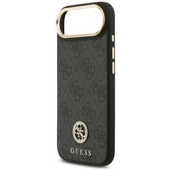 Guess 4G Strass Logo MagSafe Case Aizsargapvalks priekš iPhone Air / melns (GUHMP17MP4GRMDEK)