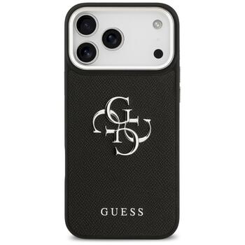 Guess Grained Big 4G Classic Logo Case Защитный чехол для iPhone 17 Pro Max / чёрный (GUHCP17XPG4SMCEK)