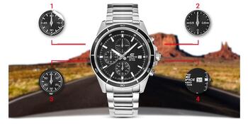 CASIO EFR-526D-1AVUEF Vīriešu pulkstenis (EFR-526D-1AVUEF)
