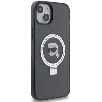 Karl Lagerfeld KLHMP15MHMRSKHK Ring Stand Karl He Aizsargapvalks priekš iPhone 15 Plus/14 Plus 6.7