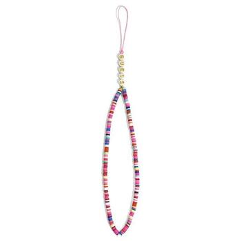 Guess Phone Strap GUSTGMPP Kakla siksniņa mobilajiem telefoniem multicolor pink Heishi Beads (GUSTGMPP)