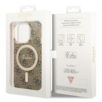 Guess GUHMP15LH4STW Hardcase IML 4G MagSafe Aizsargapvalks priekš iPhone 15 Pro 6.1