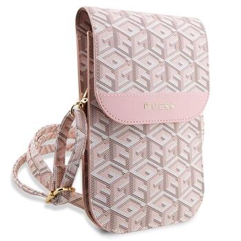 Guess Bag GCube Stripe Soma / rozā (GUWBHGCFSEP)