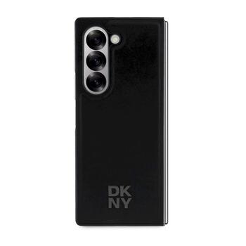 DKNY PU Leather Stack Logo MagSafe Case Защитный чехол для Samsung Galaxy Z Fold 6 / чёрный (DKHMZFD6PSMCSLK)