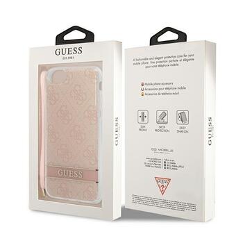 Guess GUOHCI8H4STP Hardcase 4G Print Strap Защитный чехол для iPhone SE 2022 / SE2020 / 7 / 8 / розовый (GUOHCI8H4STP)