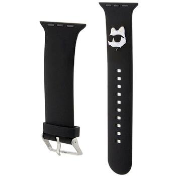 Karl Lagerfeld Strap KLAWLSLCNK 3D Rubber Choupette Head Ремешок для часов Apple Watch 42/44/45/49mm / чёрный (KLAWLSLCNK)