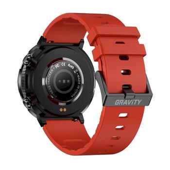 Smartwatch Gravity GT21-6 Смарт-часы с красным силиконовым ремешком (GT21-6)