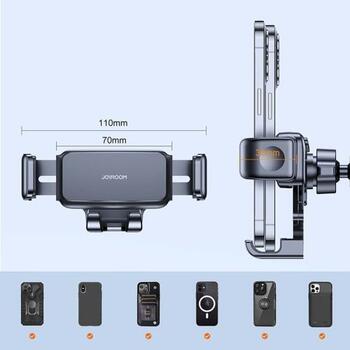 Joyroom JR-ZS283 Car Mount Clamp Holder Автомобильный держатель 360 Rotation (Dashboard Version) 4.7-6.7 inch / чёрный (JR-ZS283DASH-BLK)