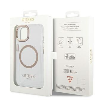 Guess GUHMP14SHTRMD Hardcase Metal Outline Magsafe Защитный чехол для iPhone 14 / 15 / 13 6.1