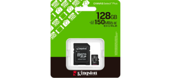 Kingston Select Plus Gen3 microSDXC Class 10 / UHS-I Карта памяти 128GB (SDCS3/128GB)