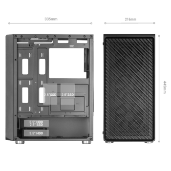 Mars Gaming MC-3000 Компьютерный корпус ATX / 4x FAN (MC3000)