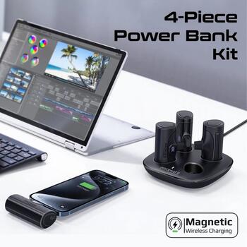 Promate DeltaPack Комплект зарядных батарей 4x 5000mAh / USB-C PD 20W / Lightning (DELTAPACK)