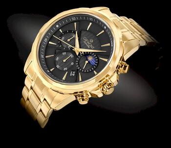 Giewont Chronograph Sapphire Мужские часы / золотой/чёрный (GW9460-B4)
