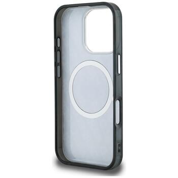 Karl Lagerfeld IML Choupette Head Logo MagSafe Aizsargapvalks priekš iPhone 16 Pro / melns (KLHMP16LHMKBCHK)