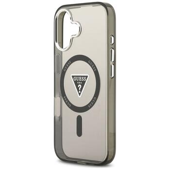 Case Guess IML Gradient Triangle Logo MagSafe Защитный чехол для iPhone 17 / чёрный (GUHMP17SHGTMLCGK)