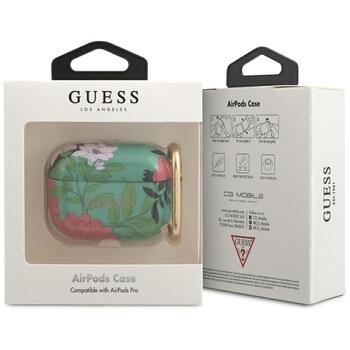 Guess GUACAPTPUBKFL01 Защитный чехол для AirPods Pro N.1 Flower Collection / зелёный (GUACAPTPUBKFL01)