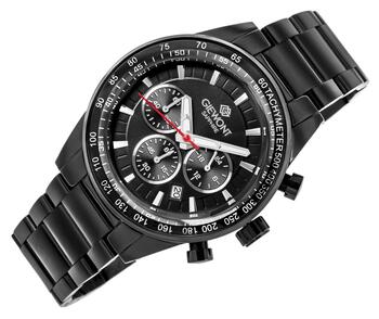 Giewont Vīriešu pulkstenis Chronograph Sapphire GW9140-B2 / melns (GW9140-B2)