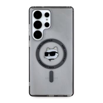 Karl Lagerfeld Button Choupette Head Printed Logo MagSafe Чехол для Samsung Galaxy S25 Ultra (KLHMS25LHLSCHK)