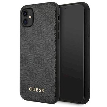 Guess GUHCN61G4GFGR Hardcase 4G Metal Gold Logo Aizsargapvalks priekš iPhone 11 6,1