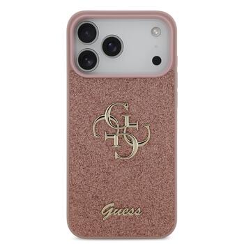 Guess PU Fixed Glitter 4G Metal Logo Case Чехол для Apple iPhone 17 Pro Max (GUHCP17XHG4SGP)