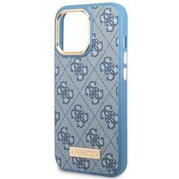 Guess GUHMP14LU4GPRB Hardcase 4G Logo Plate MagSafe Защитный чехол для iPhone 14 Pro 6.1