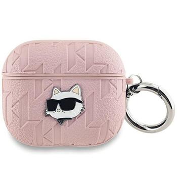 Karl Lagerfeld KLA3PGCHPP Защитный чехол для AirPods 3 Monogram Choupette Head / розовый (KLA3PGCHPP)