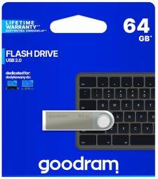 Goodram 64GB UUN2 USB 2.0 Флеш Память (UUN2-0640S0R11)