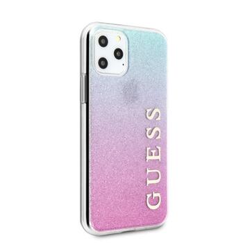 Guess GUHCN58PCUGLPBL Glitter Gradient Защитный чехол для iPhone 11 Pro / pink blue (GUHCN58PCUGLPBL)