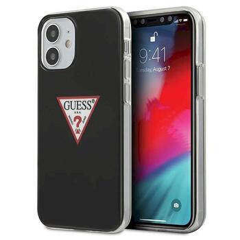 Guess GUHCP12SPCUCTLBK Triangle Collection Aizsargapvalks priekš iPhone 12 mini 5,4
