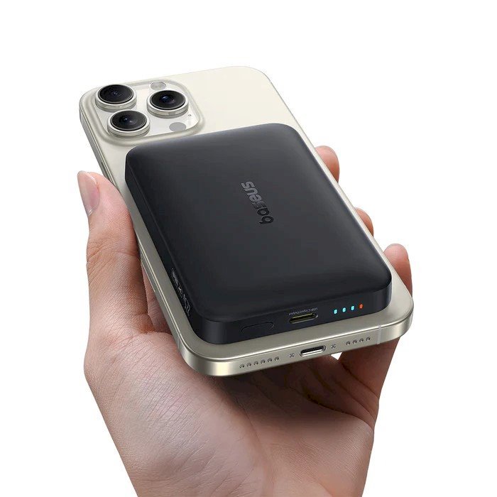 Baseus EnerFill FM11 Magnētiskais powerbank 22.5W 10000mAh / mēness balts (P1008210E213-00)