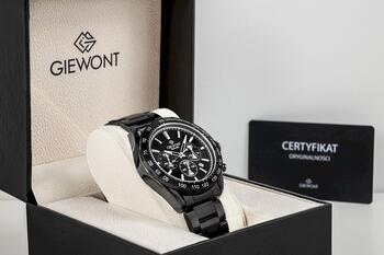 Giewont Vīriešu pulkstenis Chronograph Sapphire / melns (GW9580-B2)