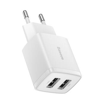 Baseus Компактное Зарядное Устройство 2 x USB / 10,5w (BRA011959)