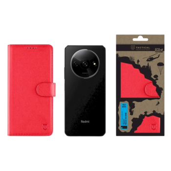 Tactical Field Notes Aizsargapvalks priekš Xiaomi Redmi A3 2024 / sarkans (TA-57983120958)