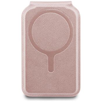Karl Lagerfeld MagSafe Зеркальный Магнитный Кардхолдер Кошелек Розовый (KLWMSMPGKCHPP)