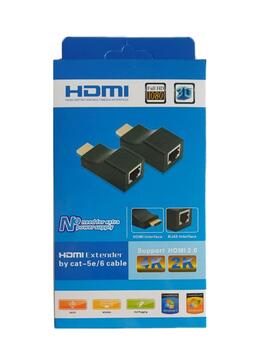 RoGer HDMI 2.0 Extender RJ45 / cat5e/6 / 30m / 4K (RO-HDMIEXTNDR-30M)