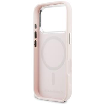 Case Karl Lagerfeld Point & Choupette Sketch MagSafe Защитный чехол для iPhone 17 Pro / розовый (KLHMP17L6PCCPRP)