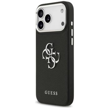 Guess Grained Big 4G Classic Logo Case Защитный чехол для iPhone 17 Pro Max / чёрный (GUHCP17XPG4SMCEK)