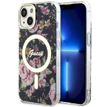 Guess GUHMP14MHCFWSK Flower MagSafe Защитный чехол для iPhone 14 Plus / 15 Plus 6.7