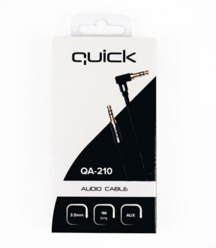 Quick QA-210 AUX 3.5mm Audio Kabelis 1m (QA-210)