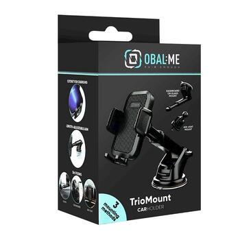 OBAL:ME TrioMount Car Holder Автомобильный держатель / чёрный (OMTMCHB)