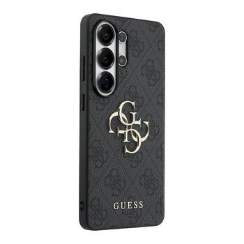 Guess PU 4G Metal Logo Case Aizsargapvalks priekš Samsung Galaxy S26 Ultra / peleks (GUHCS26L4GMGGR)
