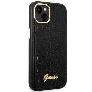 Guess GUHCP14MHGCRHK Croco Collection Aizsargapvalks priekš iPhone 14 Plus / 15 Plus 6.7