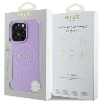 Guess GUHMP16LPSAHMCU Saffiano MagSafe Aizsargapvalks priekš iPhone 16 Pro 6.3