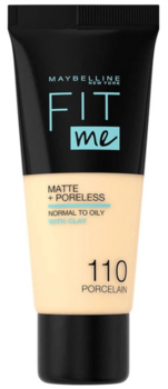 Maybelline Fit Me! Foundation Matte + Poreless Тональный крем 30 ml / Фарфоровый (360053132450)