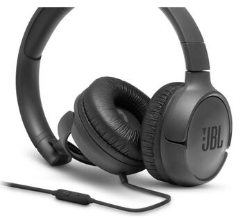 JBL Tune 500 Austiņas ar Mikrofonu (JBLT500BLK)