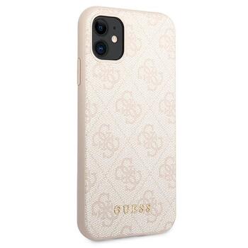 Guess GUHCN61G4GFPI Hardcase 4G Metal Gold Logo Aizsargapvalks priekš iPhone 11 6,1