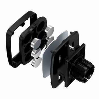 Swissten S-Grip M5-OP Универсальный Держатель с Магнитом На Подголовник для Планшетов / Телефонов / GPS (SW-CH-M5-OP-BK)