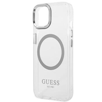 Guess GUHMP14MHTRMS Metal Outline Magsafe Защитный чехол для iPhone 14 Plus / 15 Plus 6.7