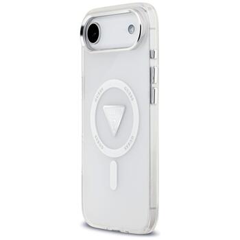 Case Guess IML Gradient Triangle Logo MagSafe Защитный чехол для iPhone Air / прозрачный (GUHMP17MHGTMLCGT)